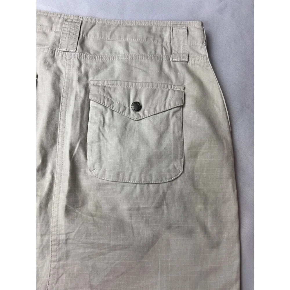 Magellan Sportswear Women’s Cream Cargo A Line Tie Front Skirt size 4 EUC - Picture 11 of 13